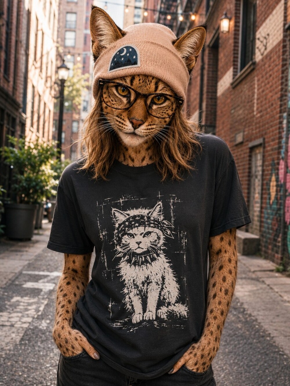 Kitty's Graphic Cat Tee NWT! @kuriouskitty13